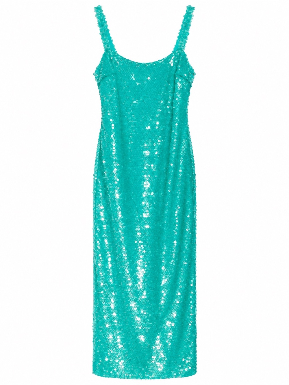 NWT L'AGENCE Teal Sequin Maxi Slip Dress